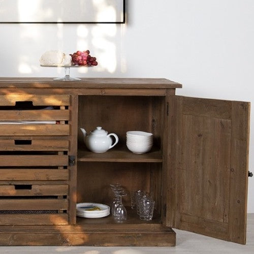 buffet bois recyclé style campagne vintage