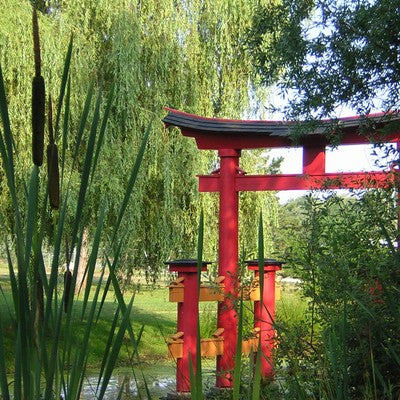 Décoration d'extérieur mystique à la façon asiatique