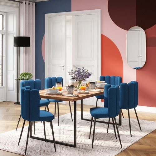 déco ambiance vintage années 70 avec chaises en velours design