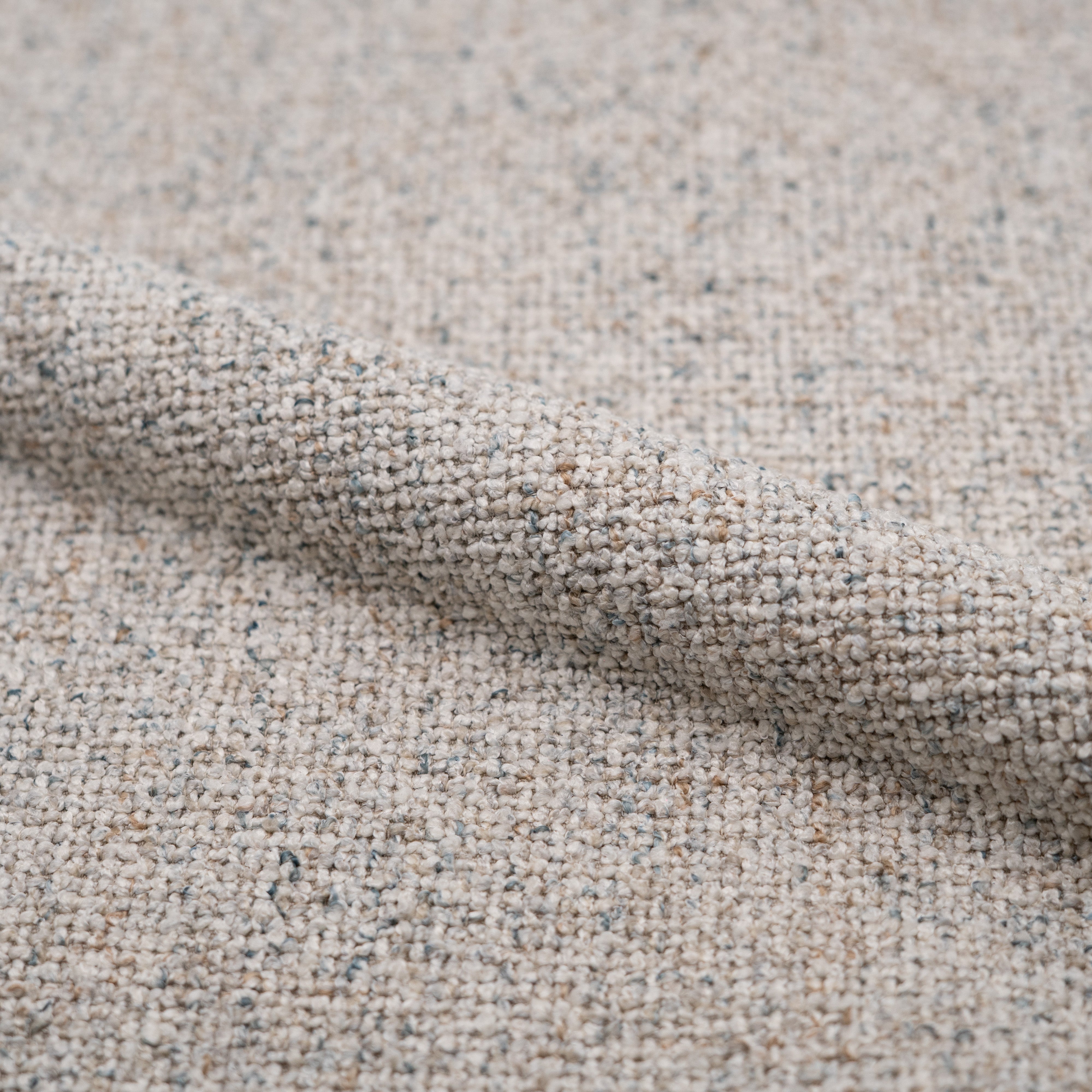 Chaises Adèle en tissu beige chiné (lot de 2)