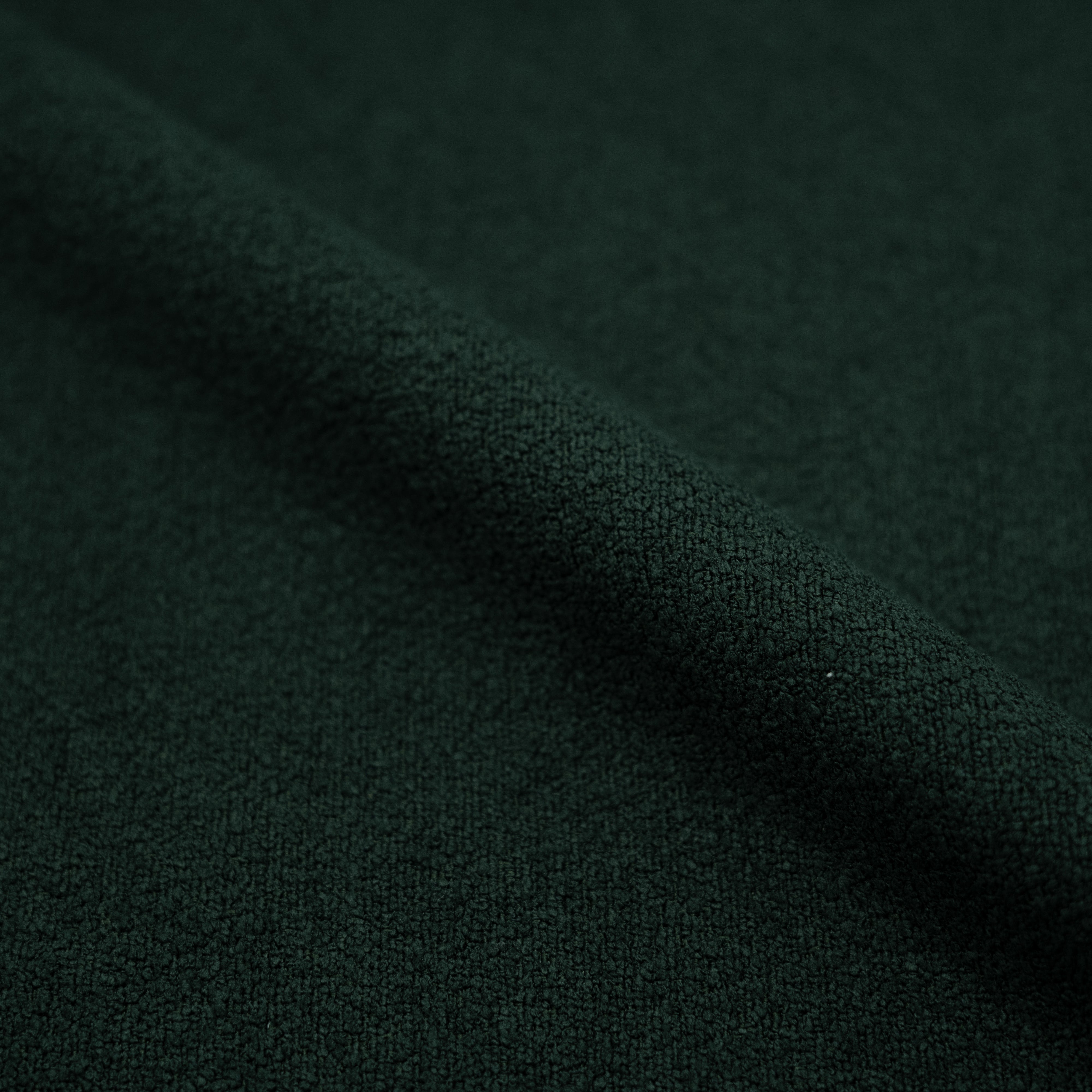 Chaise Groom verte en tissu bouclette (lot de 2)