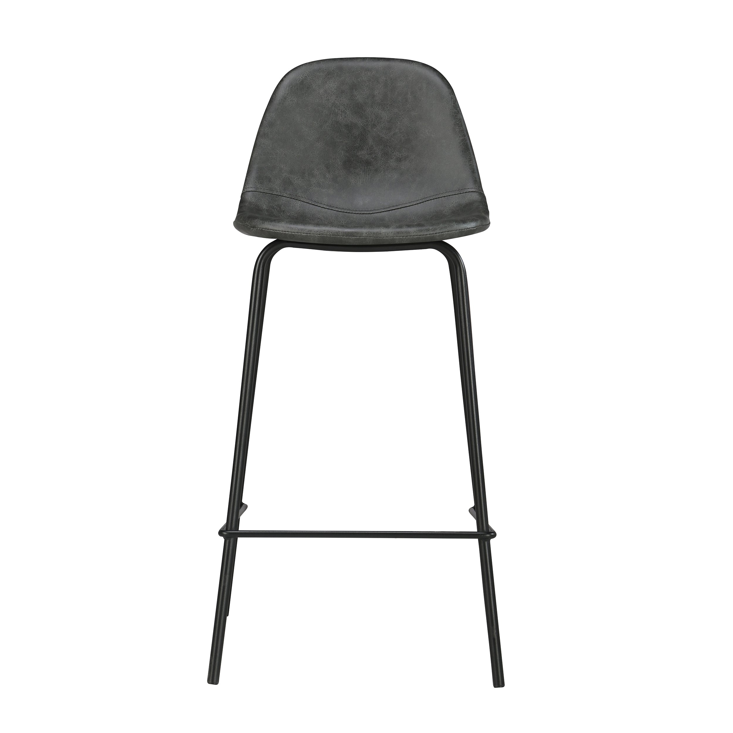 tabouret de bar cuir noir