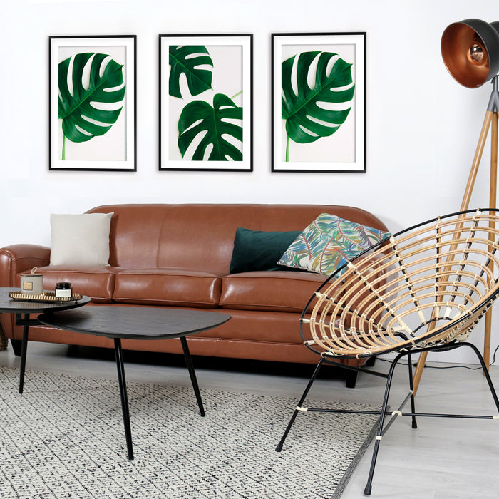 acheter canape marron camel 3 places