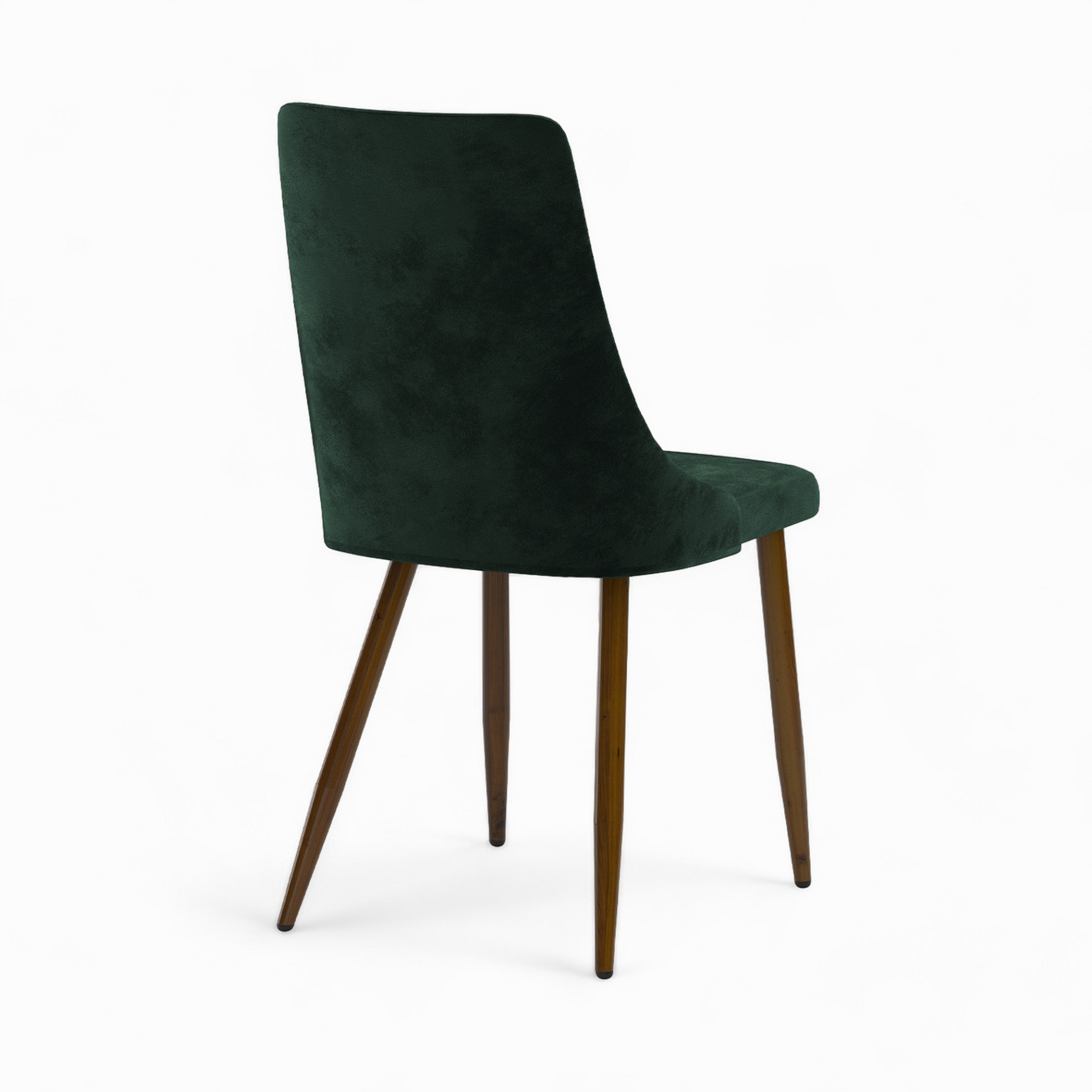 4 chaises vinni en velours jaune et vert