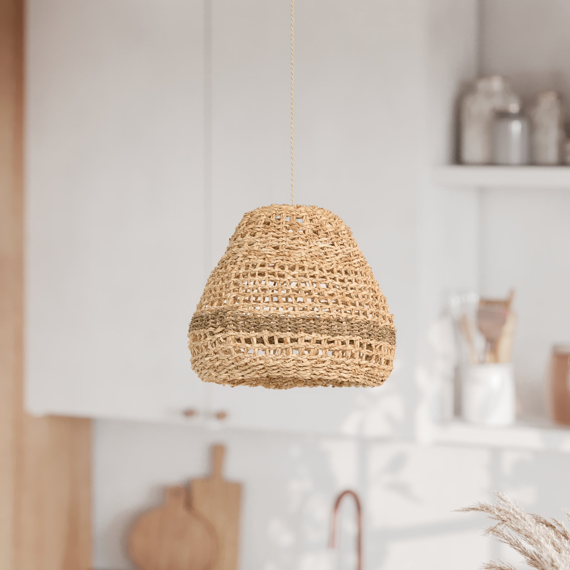 achat abat jour biga en matiere naturelle diametre 28 cm