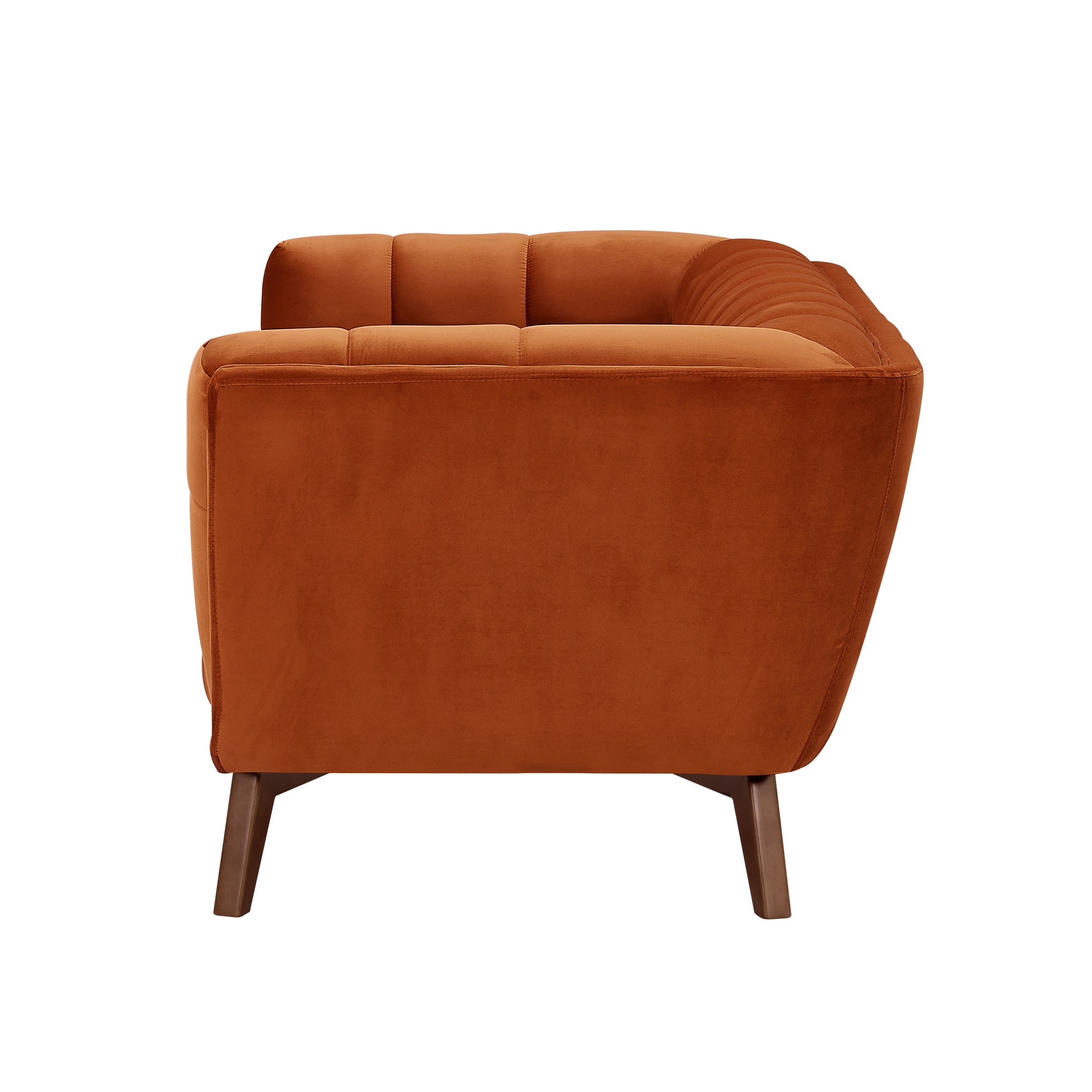 achat canape design pieds bois fonce