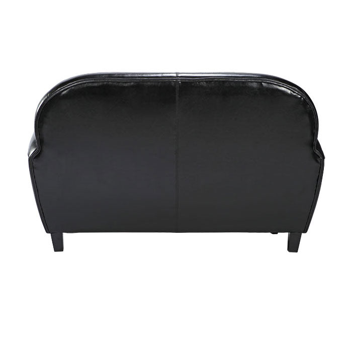 achat canape design vintage cuir noir