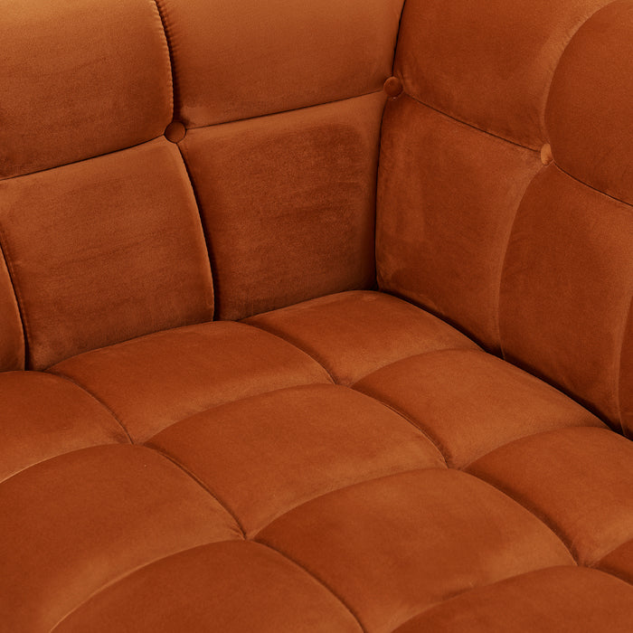 achat canape velours orange design