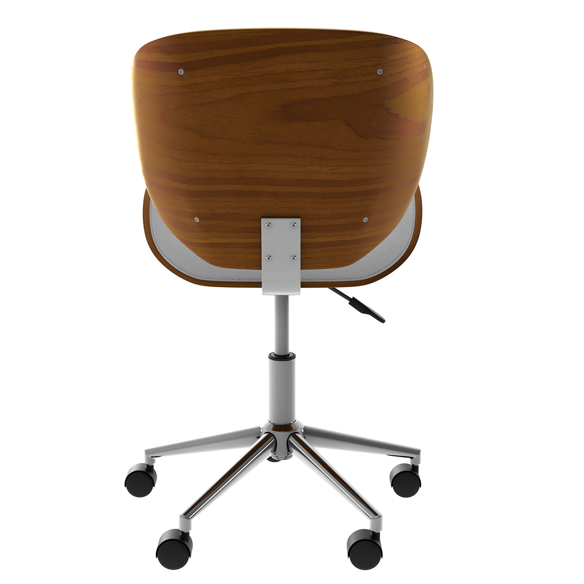 achat chaise bureau blanche pivotante rembouree pu hauteur assise reglable