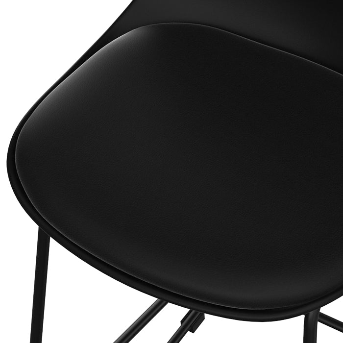 achat chaise de bar noires lot de 2