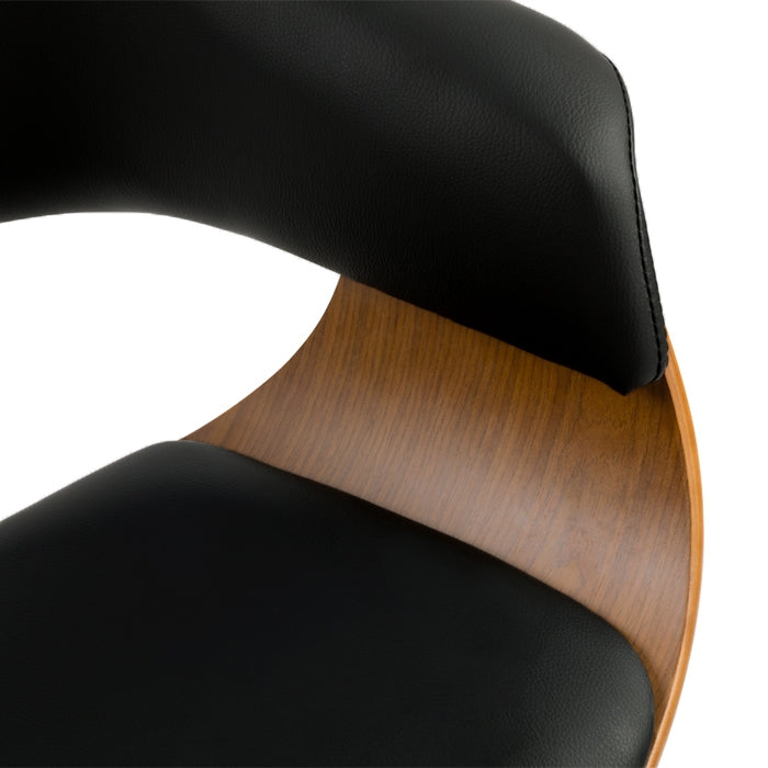 achat chaise de bureau sur roulettes noire