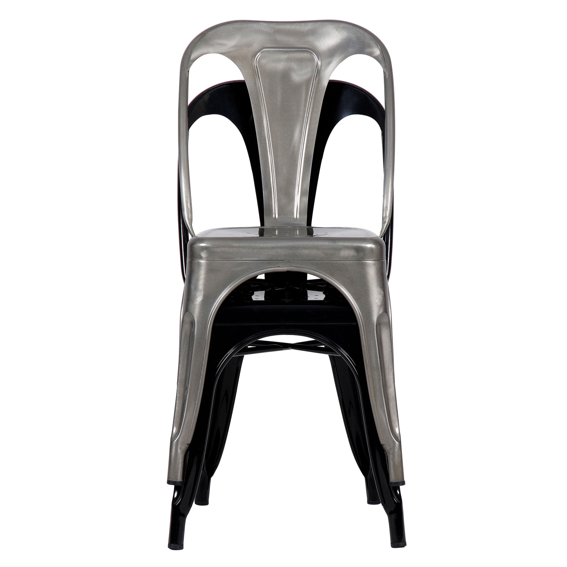 achat chaise deco moderne gris chrome