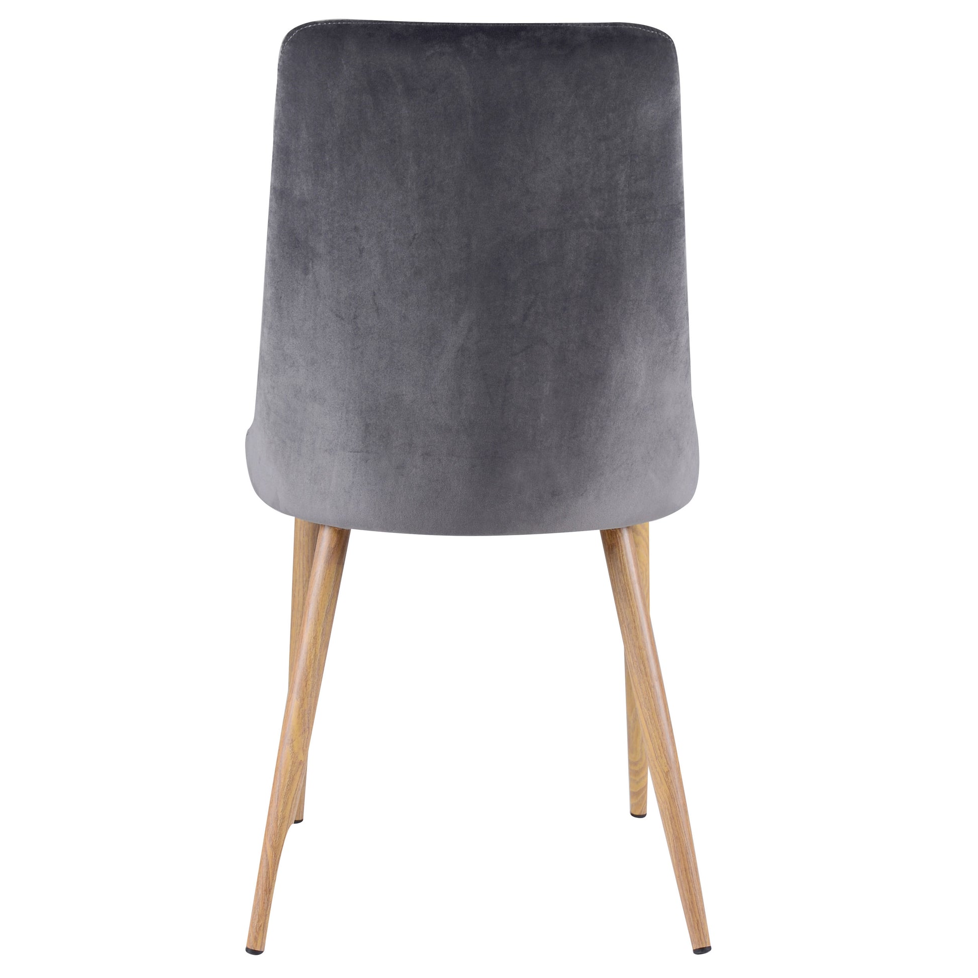 achat chaise design lot de 2 gris foncé