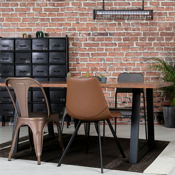 achat chaise indus en cuivre design