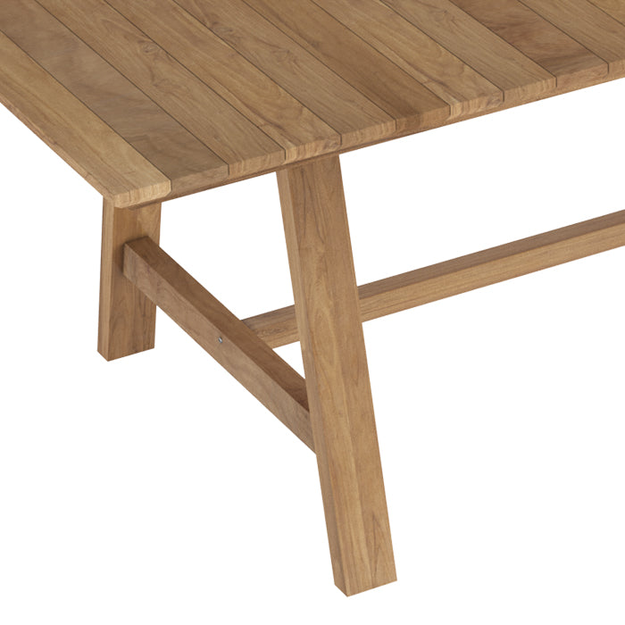 achat de table jardin budi 240 cm en bois de teck massif