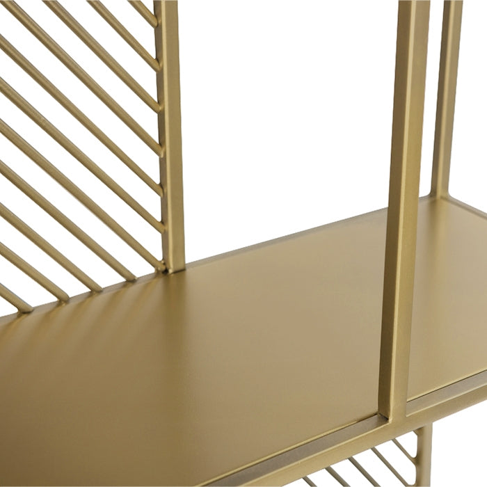 achat etagere en metal dore