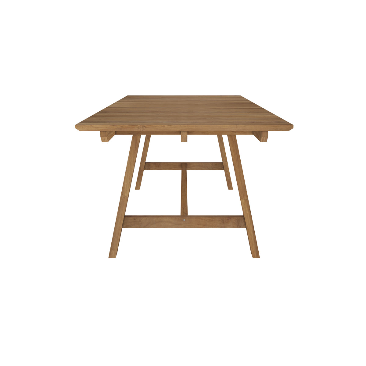 achat table jardin budi 240 cm en bois de teck massif