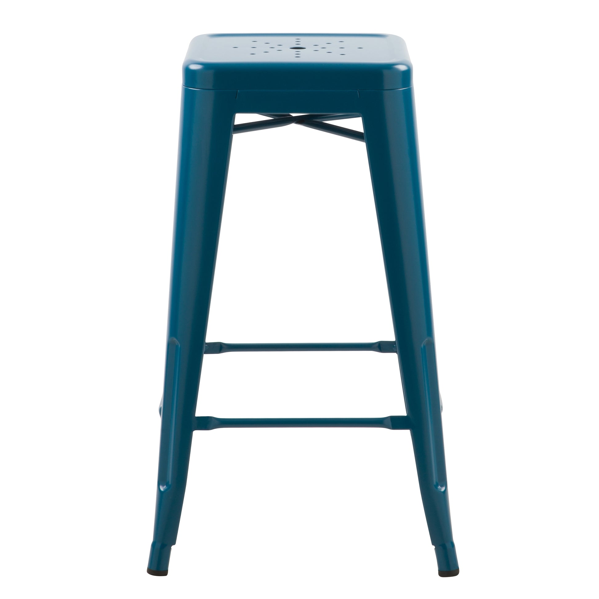 achat tabouret de bar bleu mat