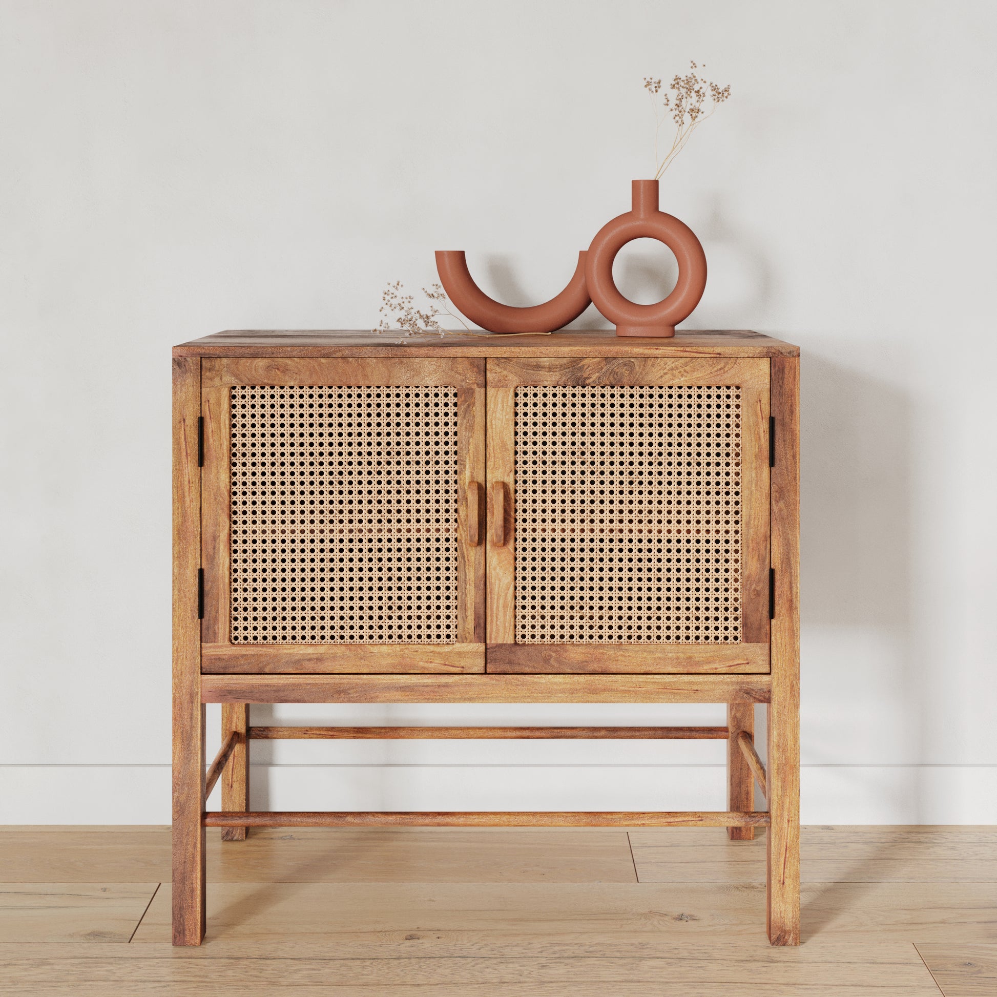 acheter buffet en cannage tiki 2 portes