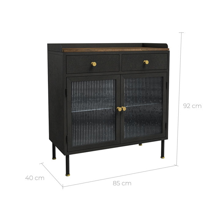 acheter buffet en metal noir