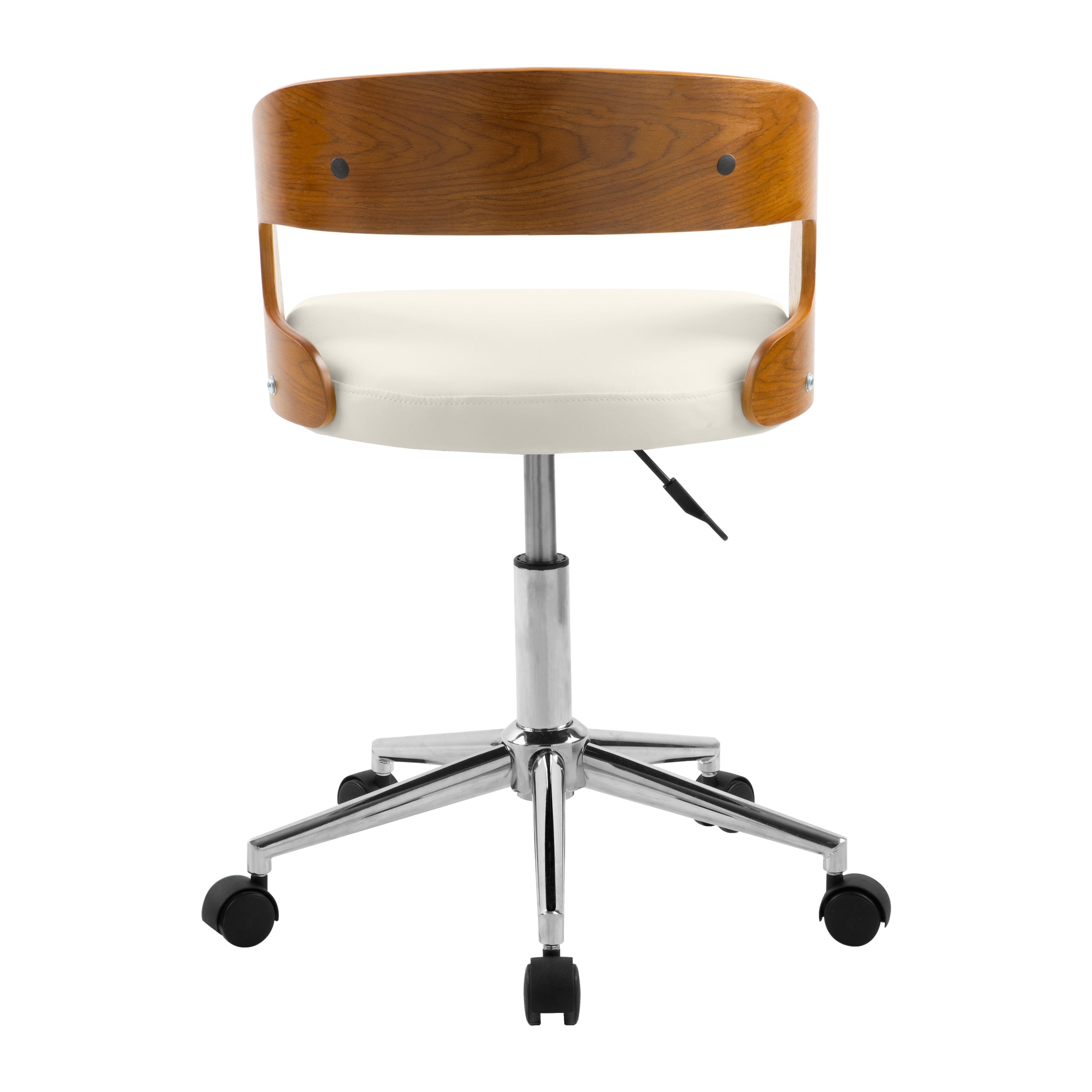 acheter chaise a roulette creme et bois