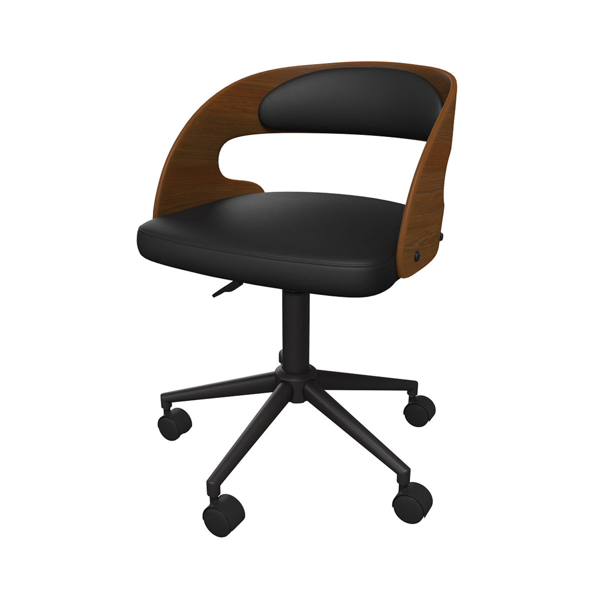 acheter chaise de bureau noire louis bois