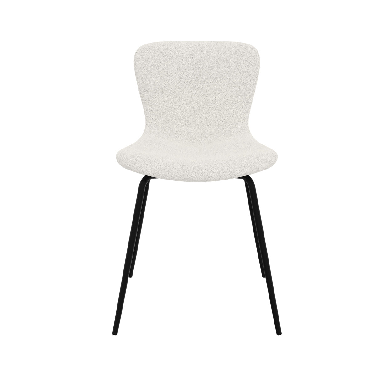 acheter chaise effet laine bouclette pied metal koko