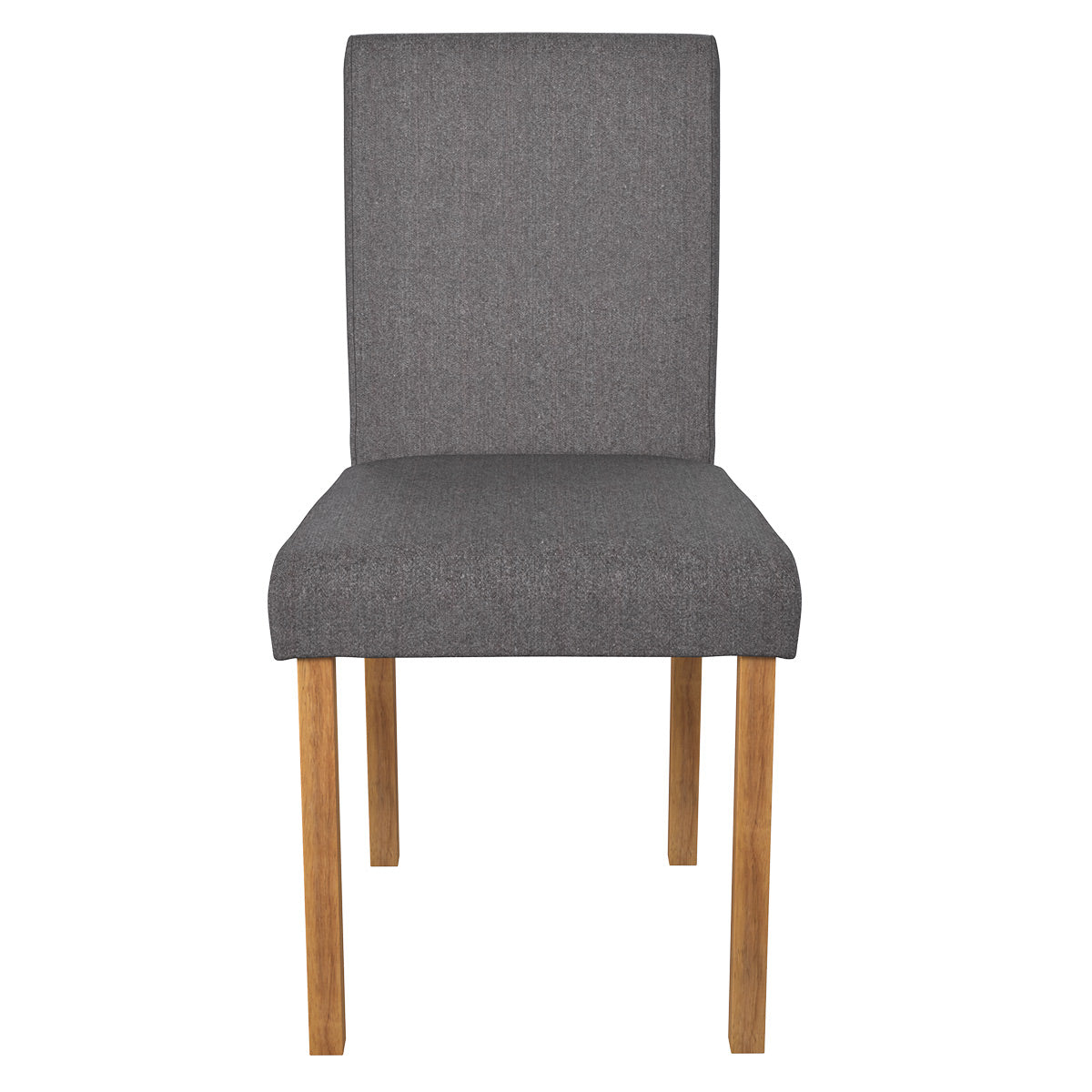 acheter chaise en tissu gris fonce et pieds en bois d hevea lot de 2 havane