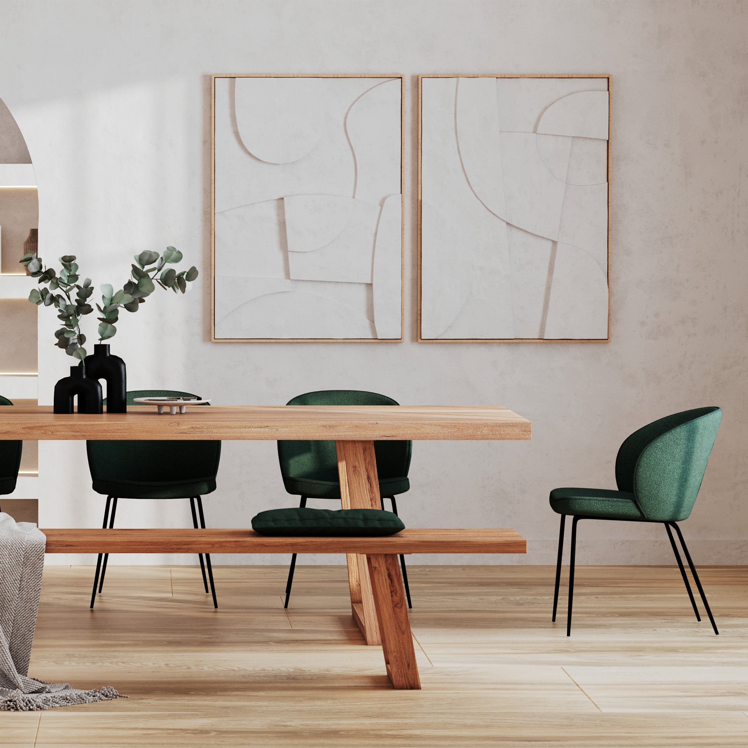 acheter chaise groom verte lot de 2 pieds metal