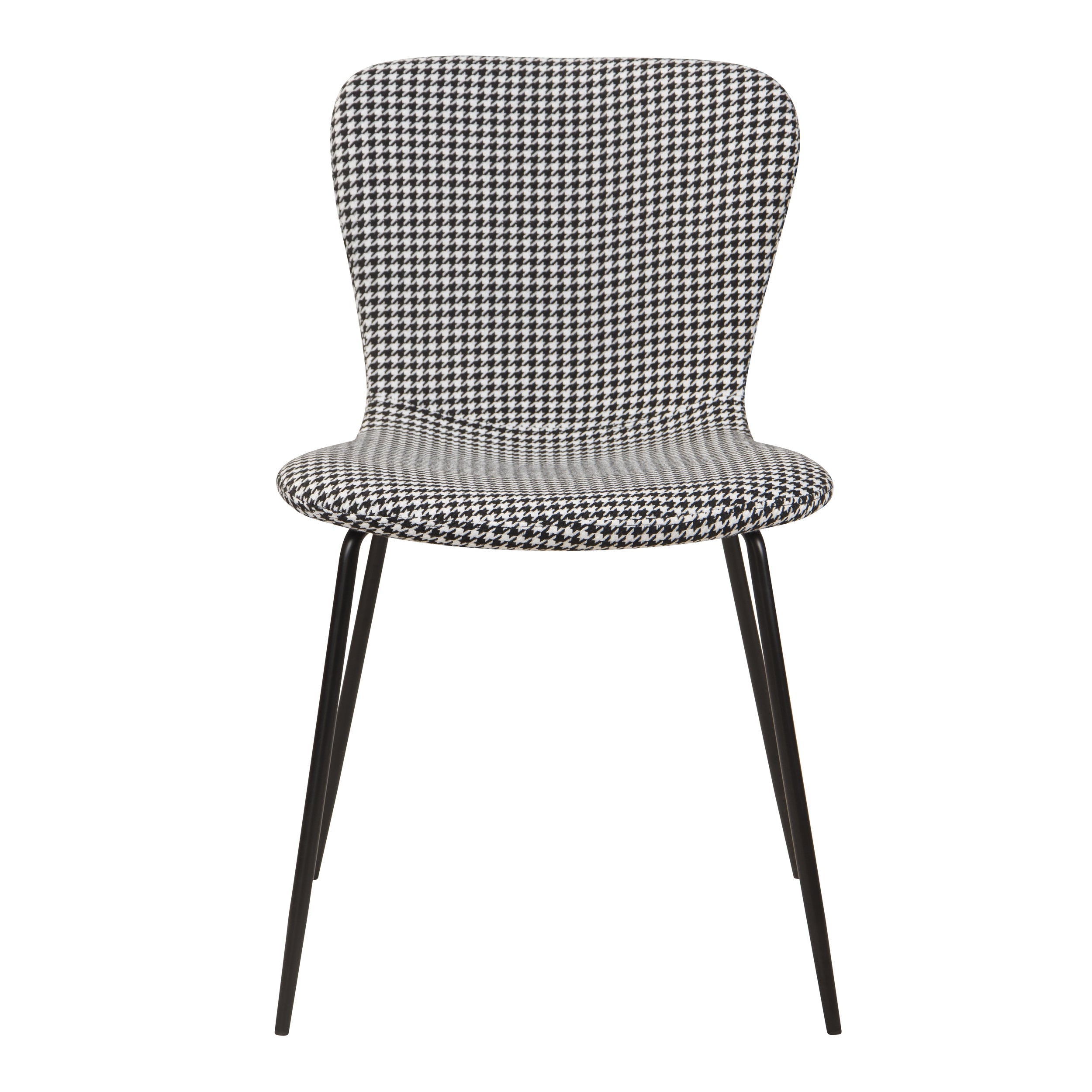 acheter chaise noire et blanche tissu