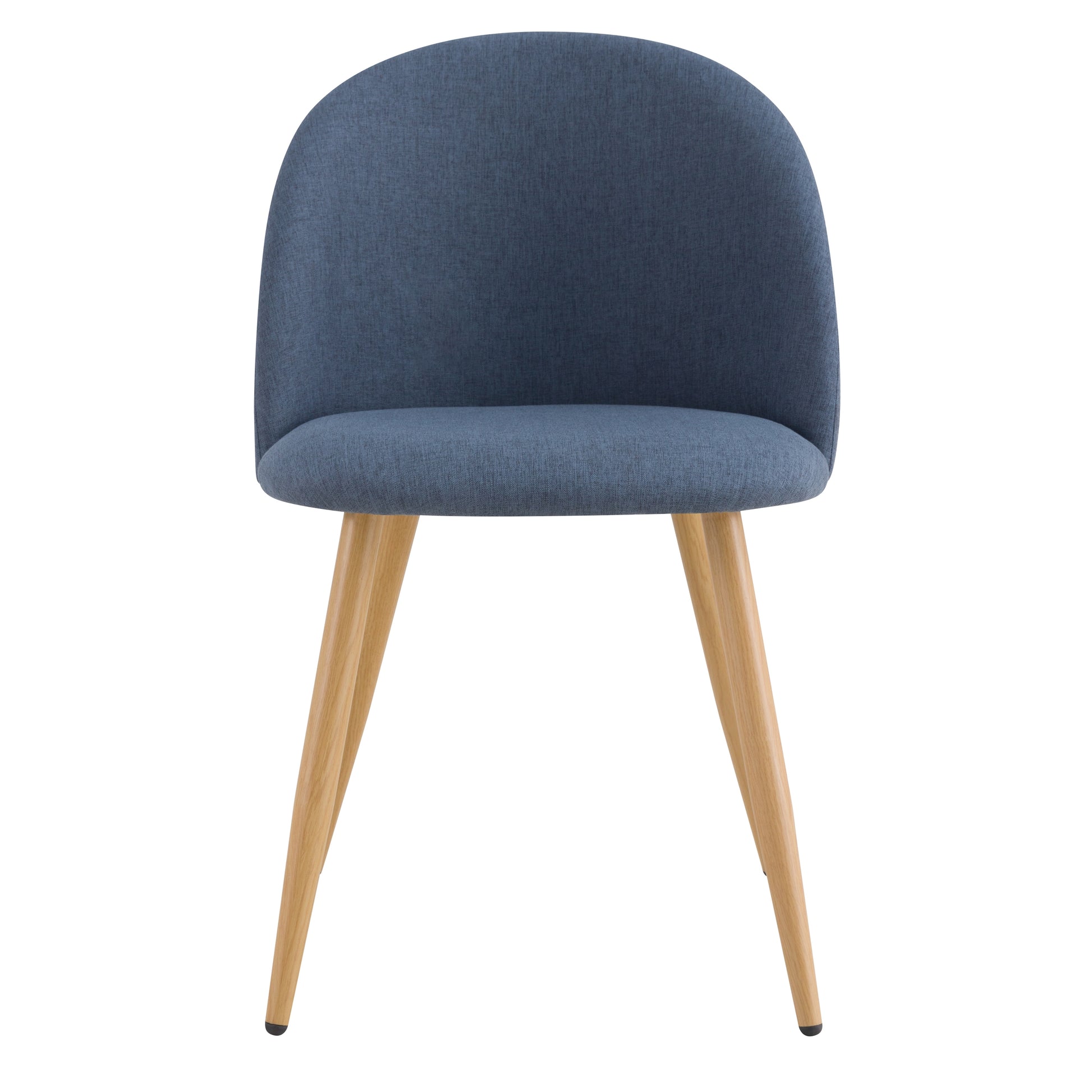 acheter chaise scandi tissu et pieds metal effet bois