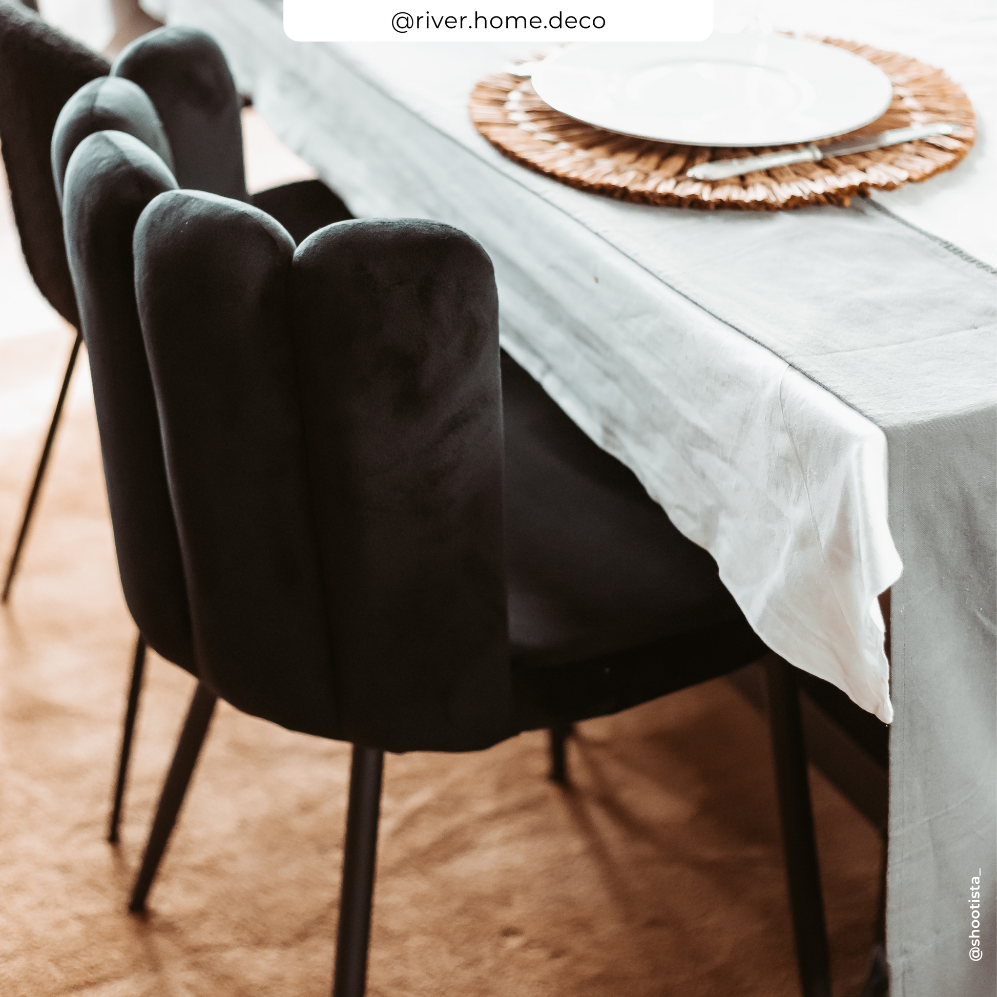 acheter chaise velours noir rosy ugc quatre