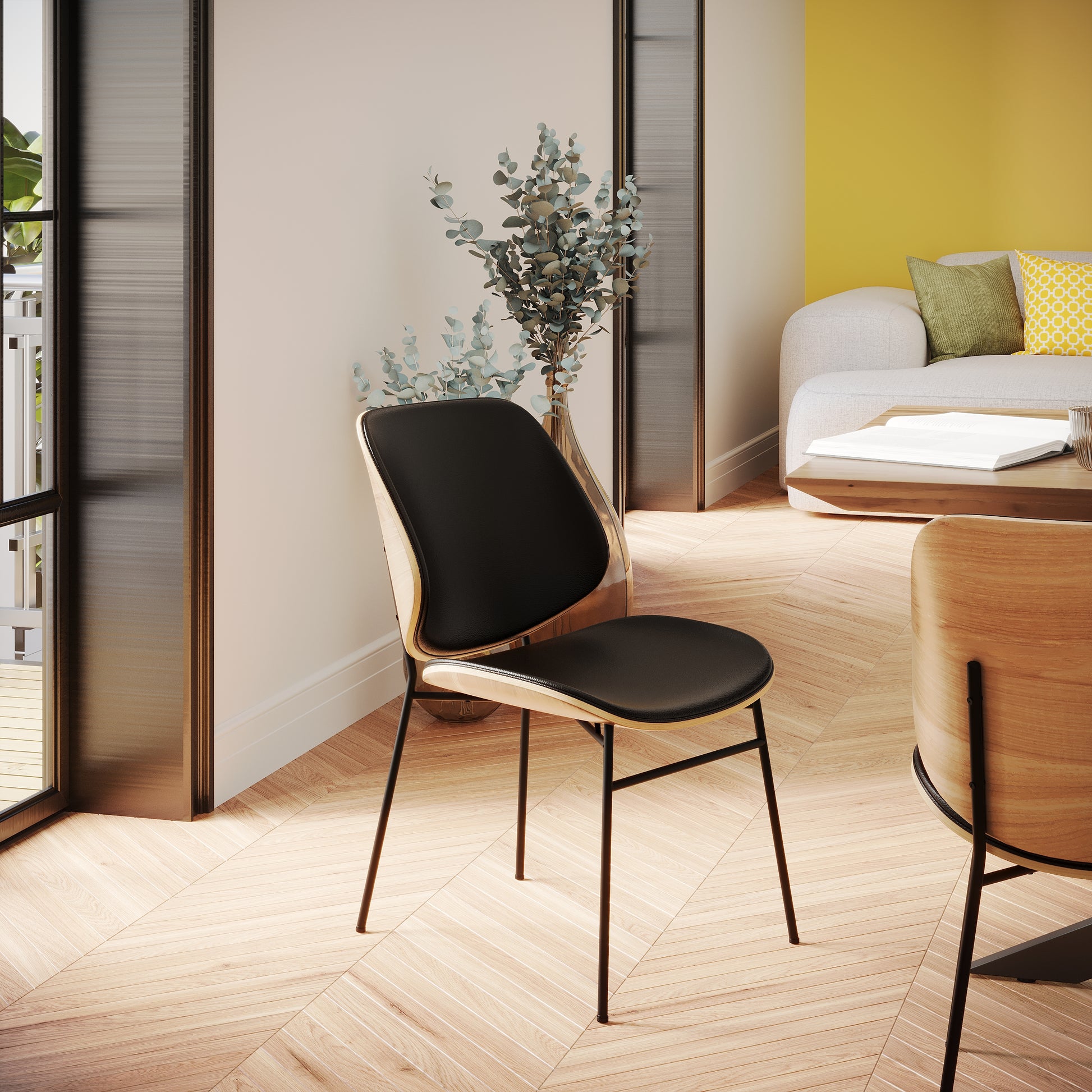 acheter chaise vintage bois et noir vintage hector_1