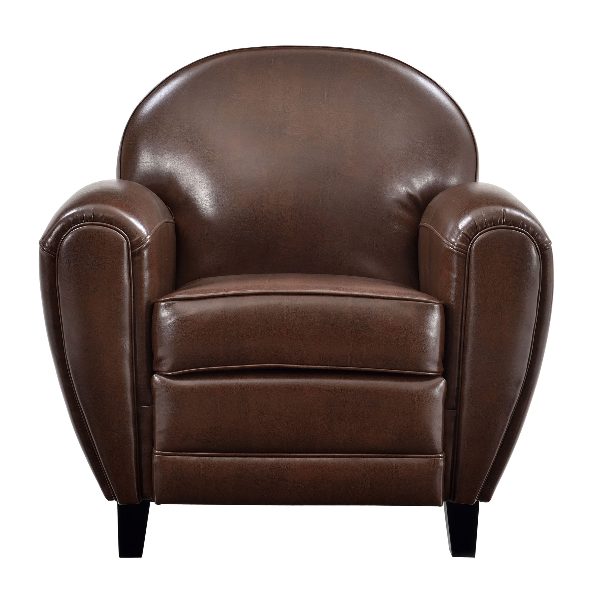 acheter fauteuil 1 place cuir marron