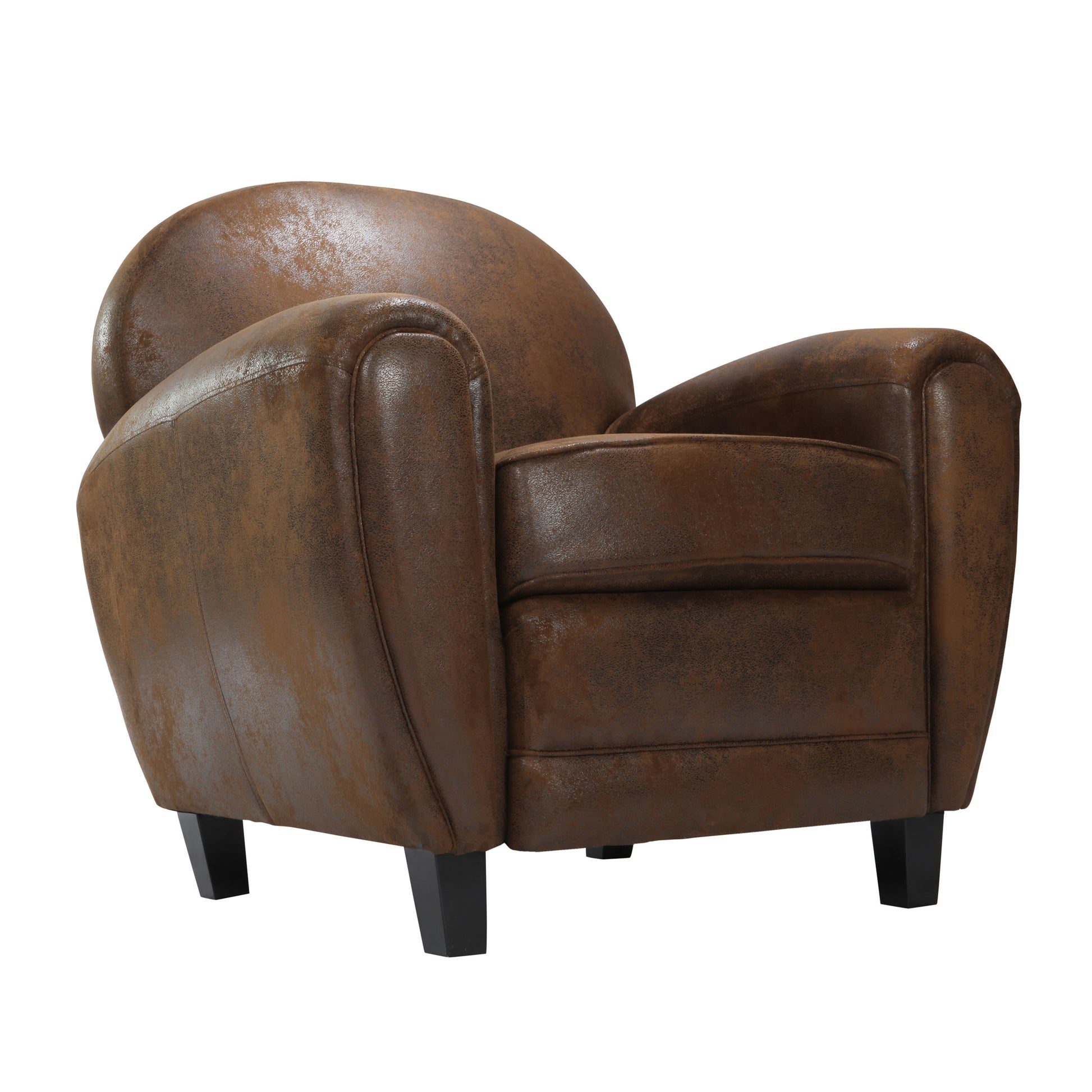 acheter fauteuil club 1 place marron