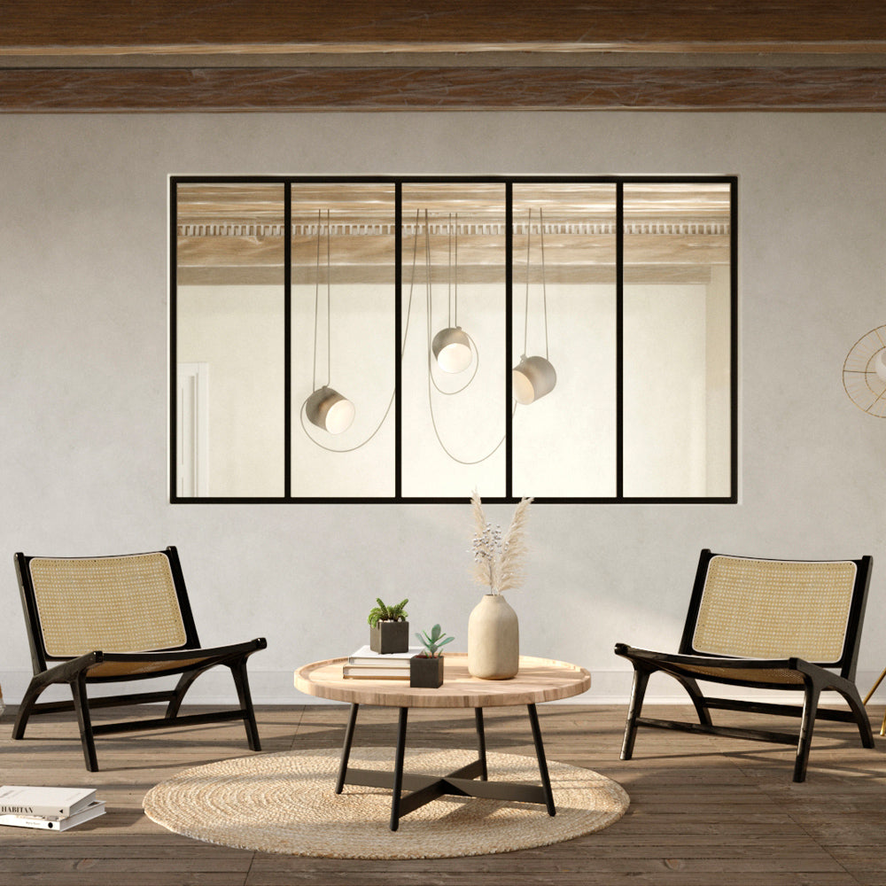 acheter fauteuil rotin naturel en teck noir