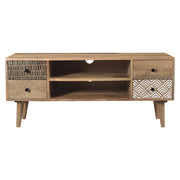 acheter meuble tv bois clair brut