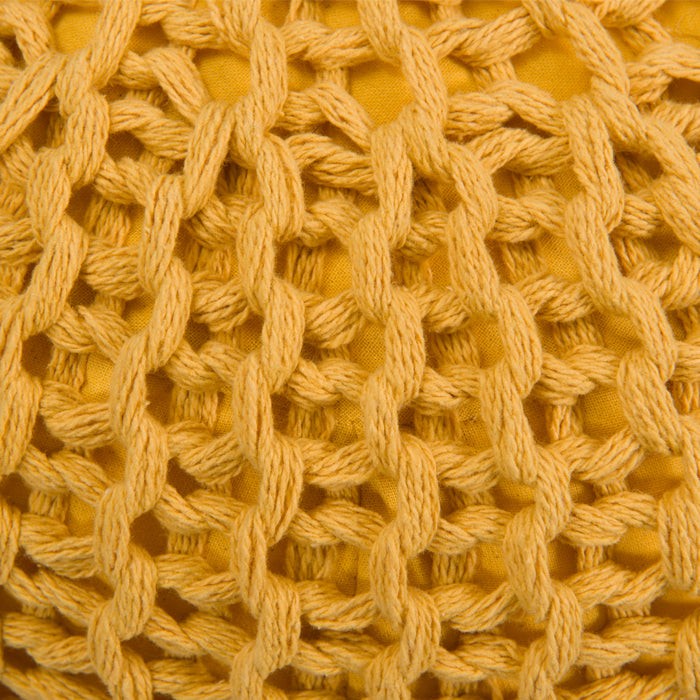 acheter pouf 40 cm jaune moutarde