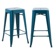 acheter tabouret de bar bleu mat