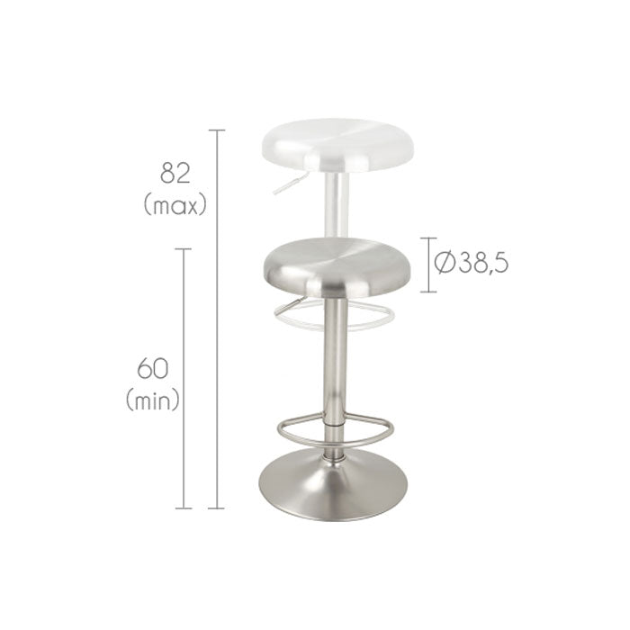 acheter tabouret de bar reglable silver