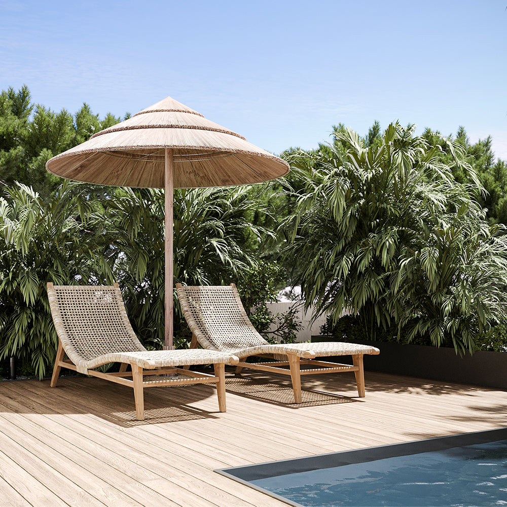 acheter transat en matiere naturelle pour le jardin