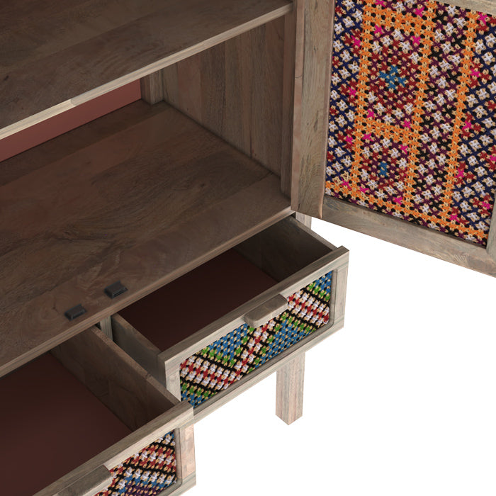 armoire boheme chic bois de manguier