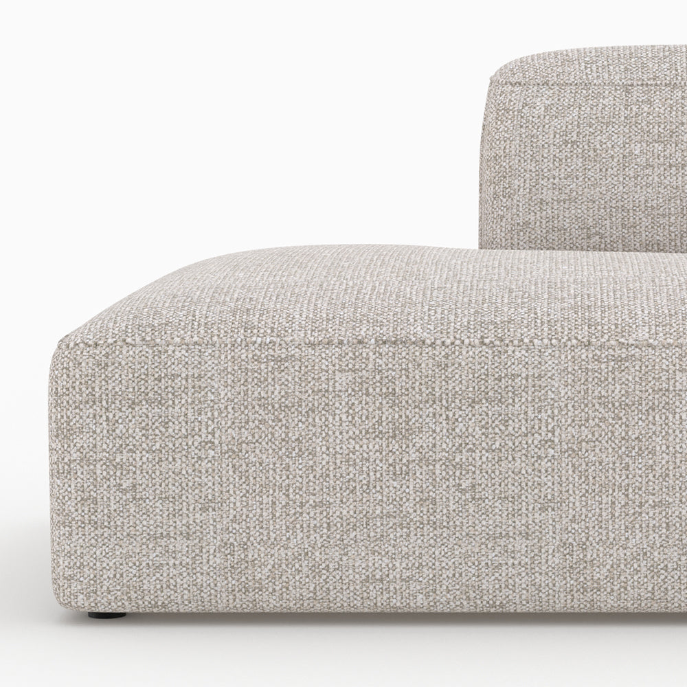 Meridianen Rückenlehne rechts Hestia für modulare Sofas aus beigem Stoff