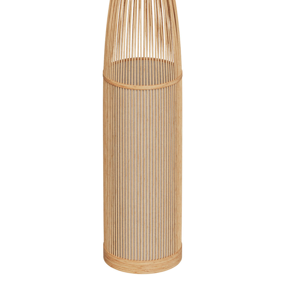 boheme lampadaire bambou naturel huron lumiere douce