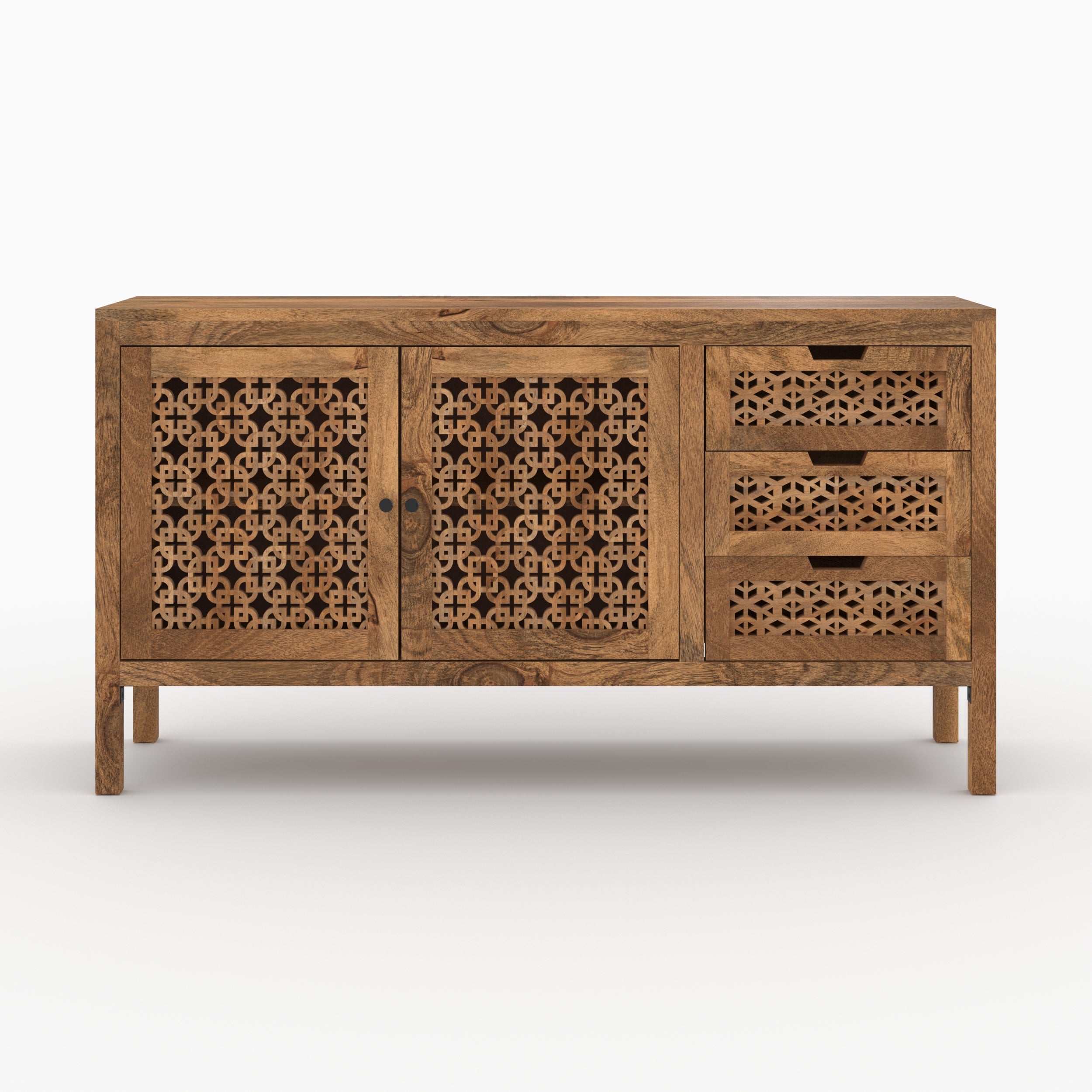 buffet ajoure en bois manguier jaya