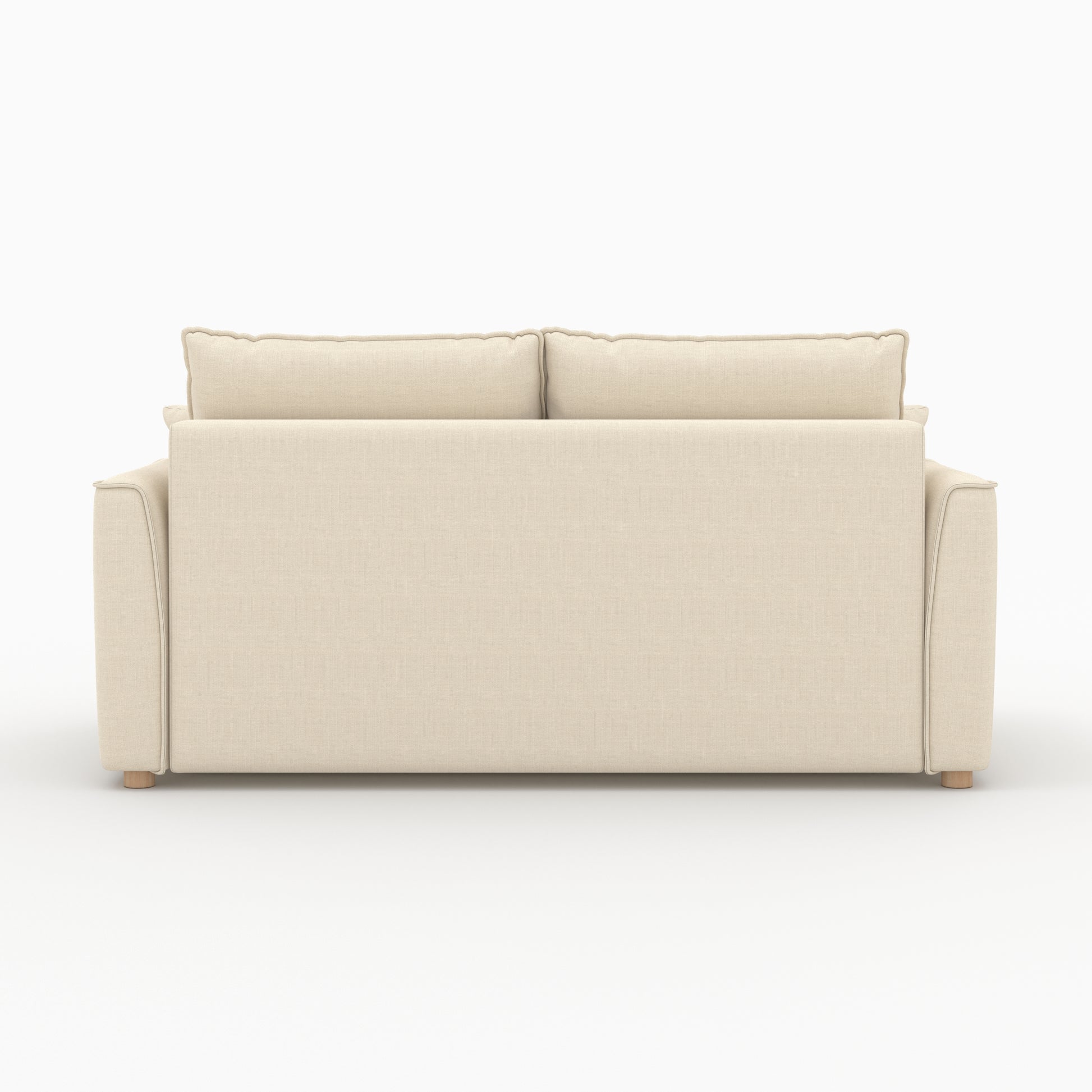 canape lit 2 places en tissu texture beige olympe