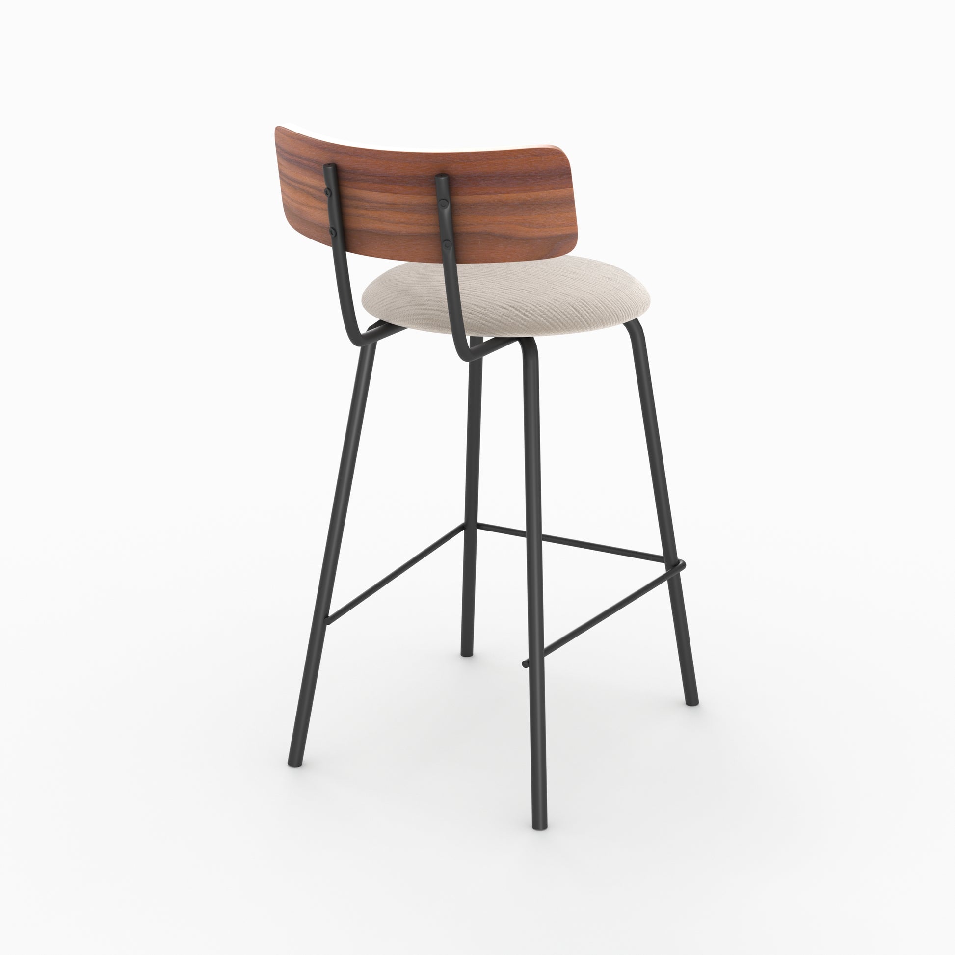 chaise alize tissu beige hauteur ilot 64cm x2