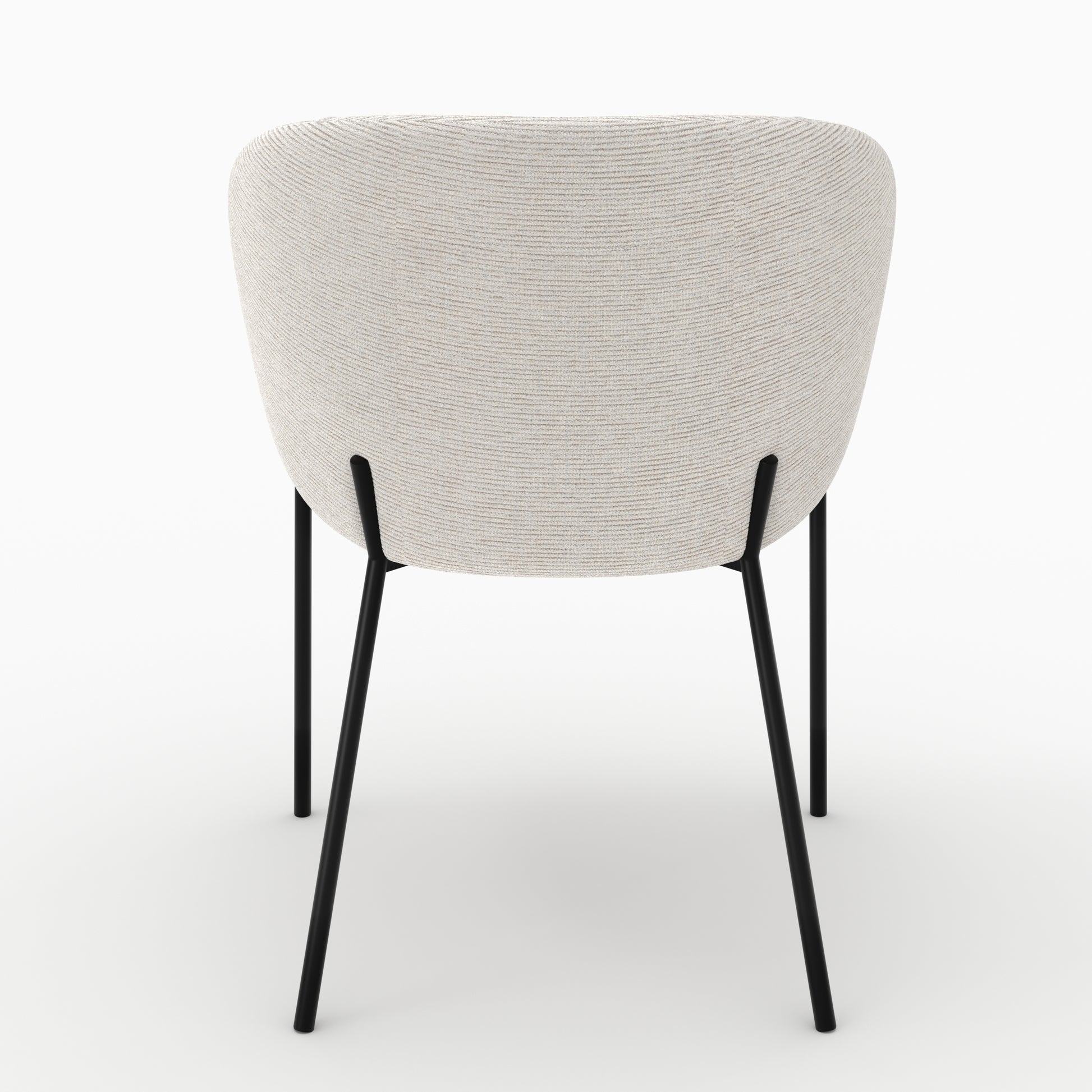 chaise andy tissu blanc chine