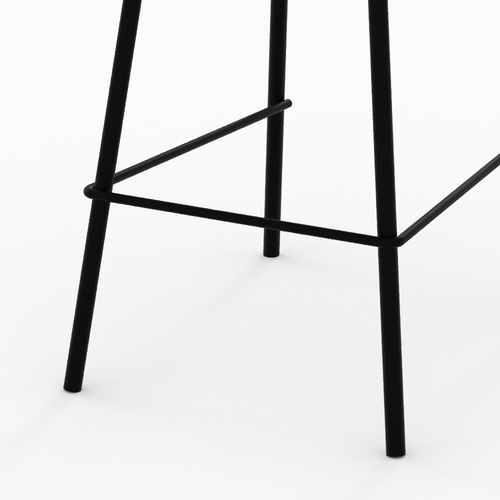 chaise de bar alize 64 cm en tissu beige