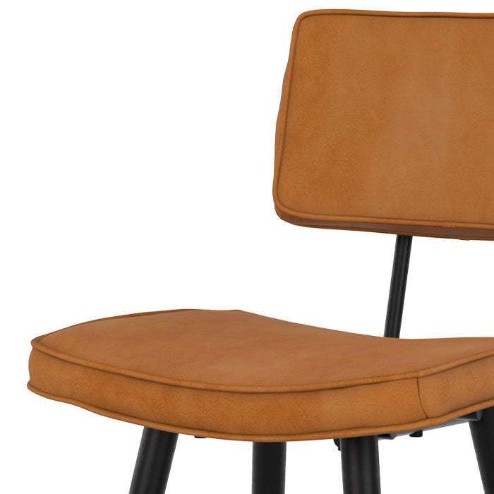 chaise de bar camel texas cuir synthetique